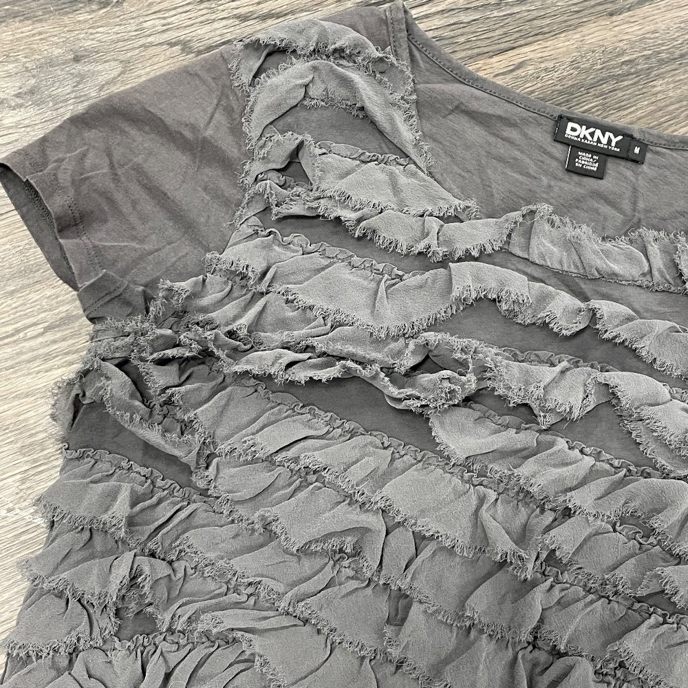 DKNY Ruffled Top - Picture 3 of 6